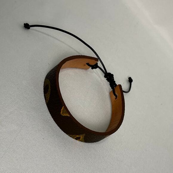 Louis Vuitton Monogram Canvas Slide Bracelet Vachetta leather - Picture 1 of 10